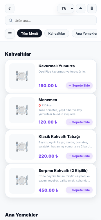 QR Menü ekran görüntüsü 4