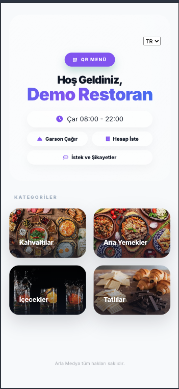 QR Menü ekran görüntüsü 6